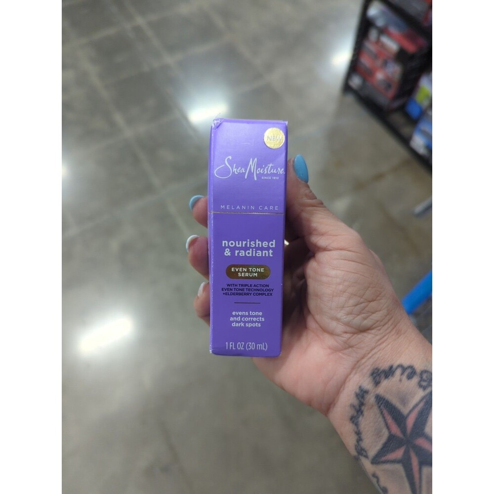 Shea Moisture Melanin Care Even Tone Serum Nourished & Radiant Dark Spots NIB